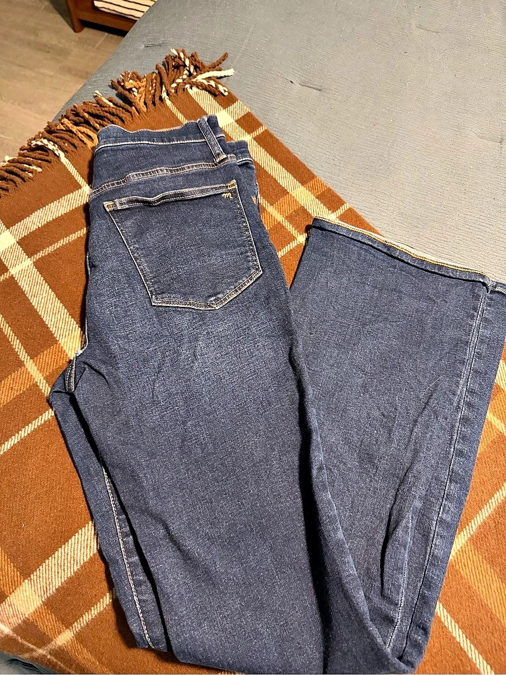 Madewell Skinny Flare Jeans in Blue Waist 30 Like New